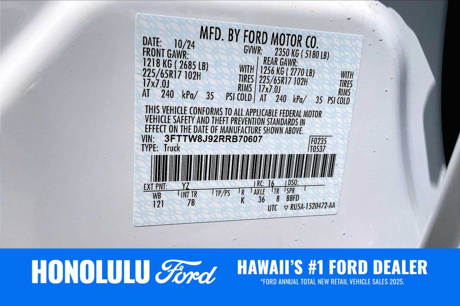 Used 2024 Ford Maverick XLT w/ Equipment Group 300A Standard AWD/4WD image 19