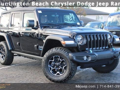 Used 2022 Jeep Wrangler Unlimited Rubicon 4xe w/ Cold Weather Group image 1