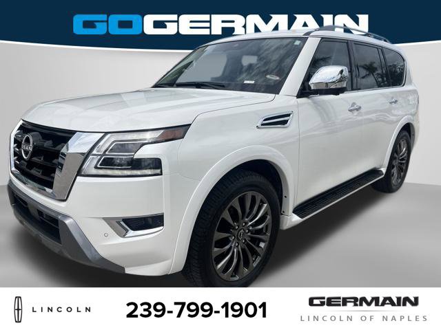 Used 2023 Nissan Armada Platinum w/ Captain's Chairs Package RWD image 1