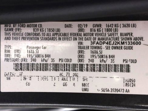 Used 2019 Ford Fiesta SE w/ Equipment Group 201A FWD image 38