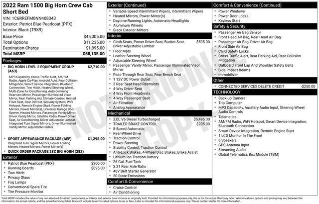 Used 2022 RAM 1500 Big Horn RWD image 15