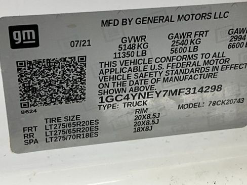 Used 2021 Chevrolet Silverado 2500 LT w/ Convenience Package AWD/4WD image 13
