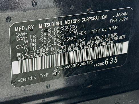 Used 2024 Mitsubishi Outlander SE FWD image 12