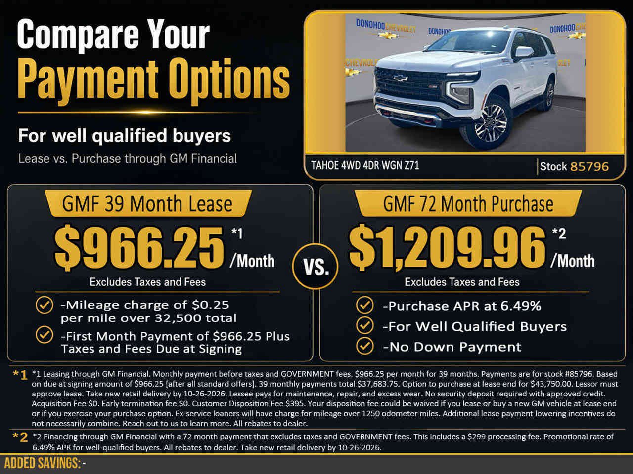 New 2027 Chevrolet Tahoe Z71 w/ Comfort Package AWD/4WD image 2