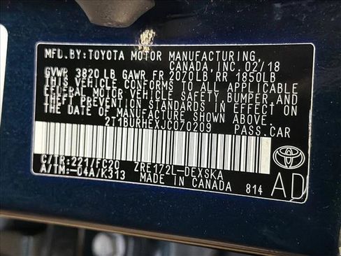 Used 2018 Toyota Corolla SE w/ SE Premium Package FWD image 28