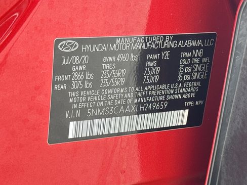 Used 2020 Hyundai Santa Fe SEL AWD/4WD image 40