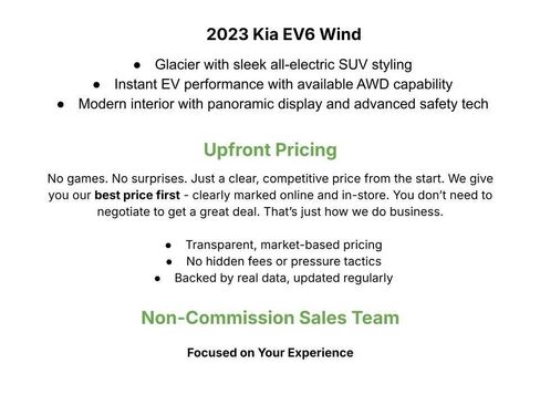 Used 2023 Kia EV6 Wind w/ Wind Technology Package AWD/4WD image 3
