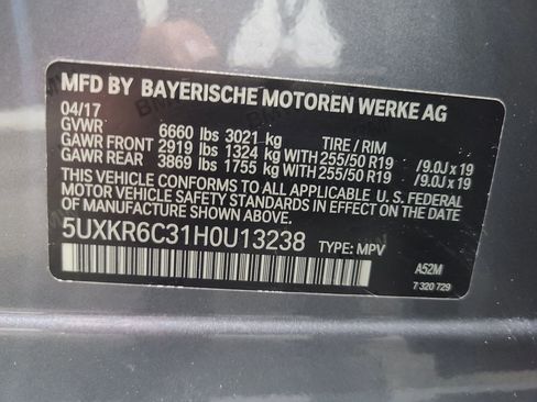 Used 2017 BMW X5 xDrive50i w/ Executive Package AWD/4WD image 3