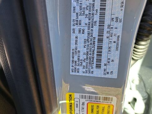 Used 2022 Ford Ranger XLT w/ Equipment Group 301A Mid image 25