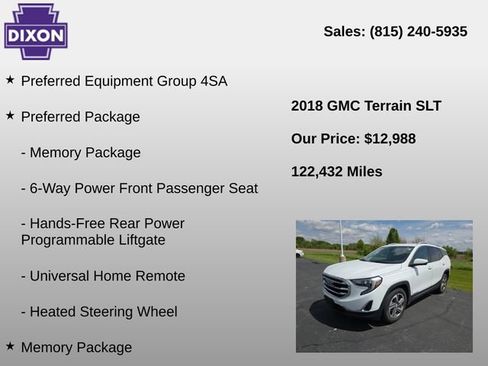 Used 2018 GMC Terrain SLT w/ Preferred Package FWD image 4