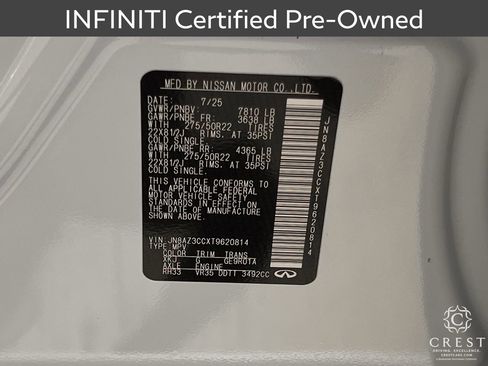 Certified 2026 INFINITI QX80 Autograph w/ Premium Cargo Package AWD/4WD image 34