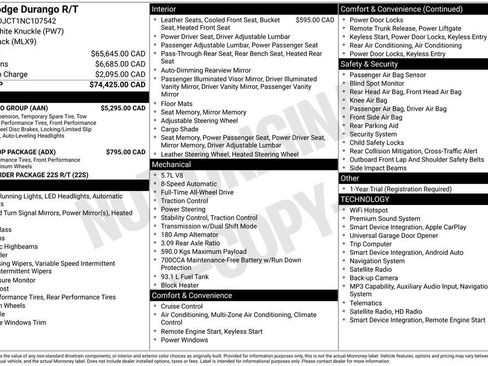 Used 2022 Dodge Durango R/T w/ Tow 'N Go Group AWD/4WD image 3