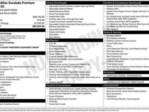 Used 2019 Cadillac Escalade Premium Luxury image 25