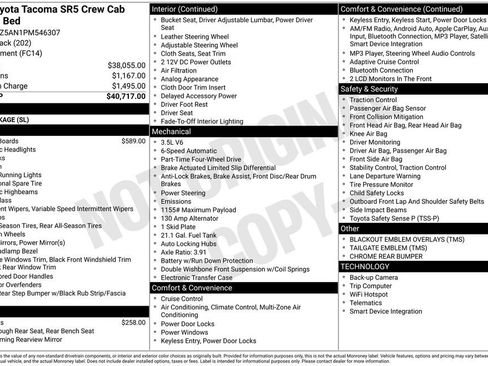 Used 2023 Toyota Tacoma SR5 image 2