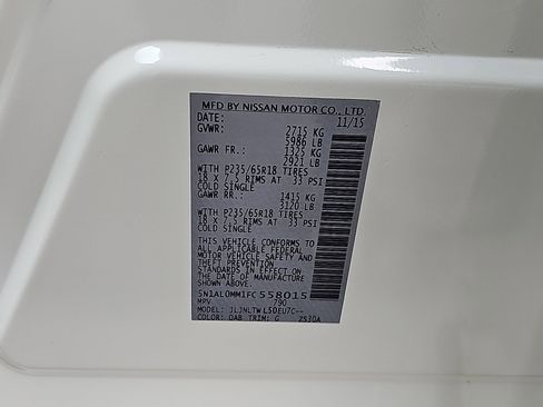 Used 2015 INFINITI QX60 AWD w/ Premium Package image 27