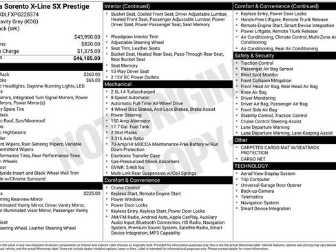 Certified 2023 Kia Sorento SX Prestige AWD/4WD image 37
