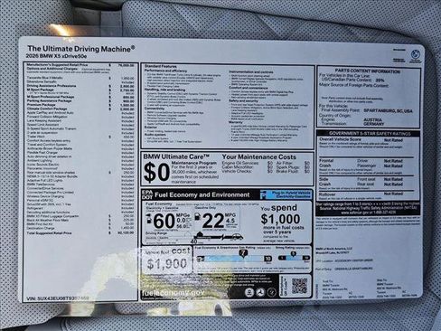 New 2026 BMW X5 xDrive50e image 20