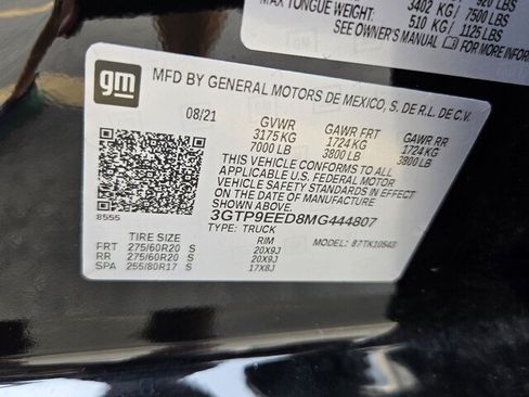 Certified 2021 GMC Sierra 1500 AT4 AWD/4WD image 22