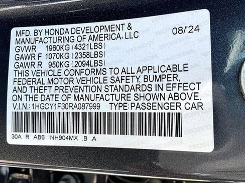 Used 2024 Honda Accord EX image 31