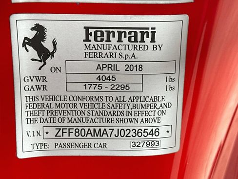 Used 2018 Ferrari 488 Spider RWD image 40