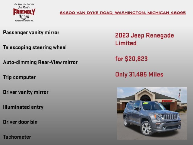 Used 2023 Jeep Renegade Limited AWD/4WD image 30