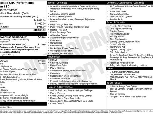 Used 2014 Cadillac SRX Performance w/ Driver Awareness Package image 7
