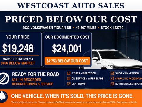 Used 2022 Volkswagen Tiguan SE w/ Panoramic Sunroof Package AWD/4WD image 36