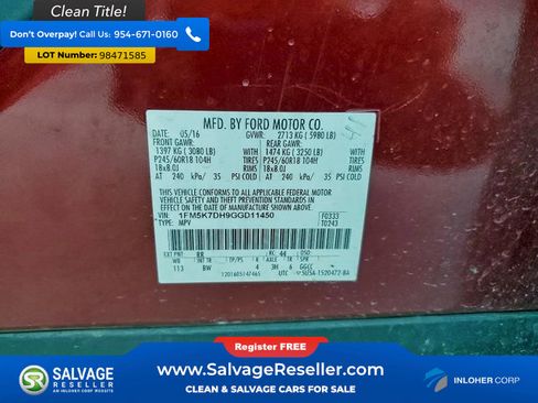 Used 2016 Ford Explorer XLT w/ Equipment Group 202A image 16