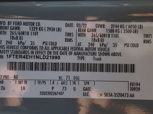 Used 2022 Ford Ranger XLT w/ Equipment Group 302A High RWD image 55