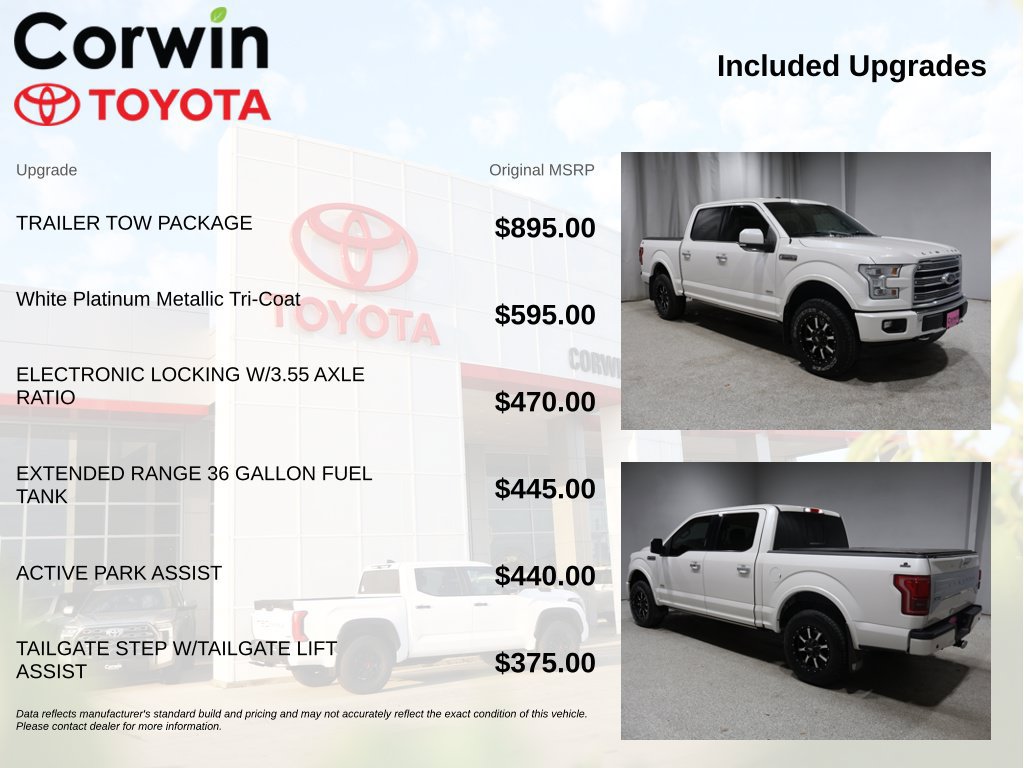 Used 2017 Ford F150 Limited w/ Trailer Tow Package AWD/4WD image 4