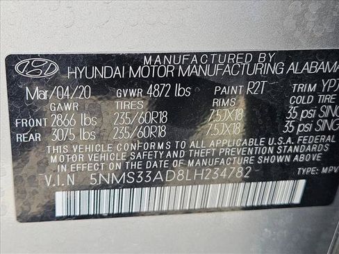 Used 2020 Hyundai Santa Fe SEL w/ Convenience Package FWD image 15