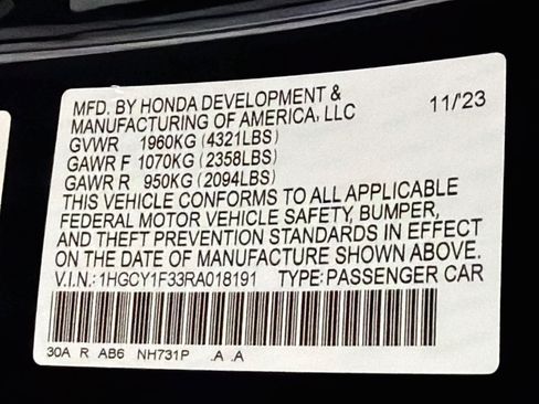 Used 2024 Honda Accord EX image 12