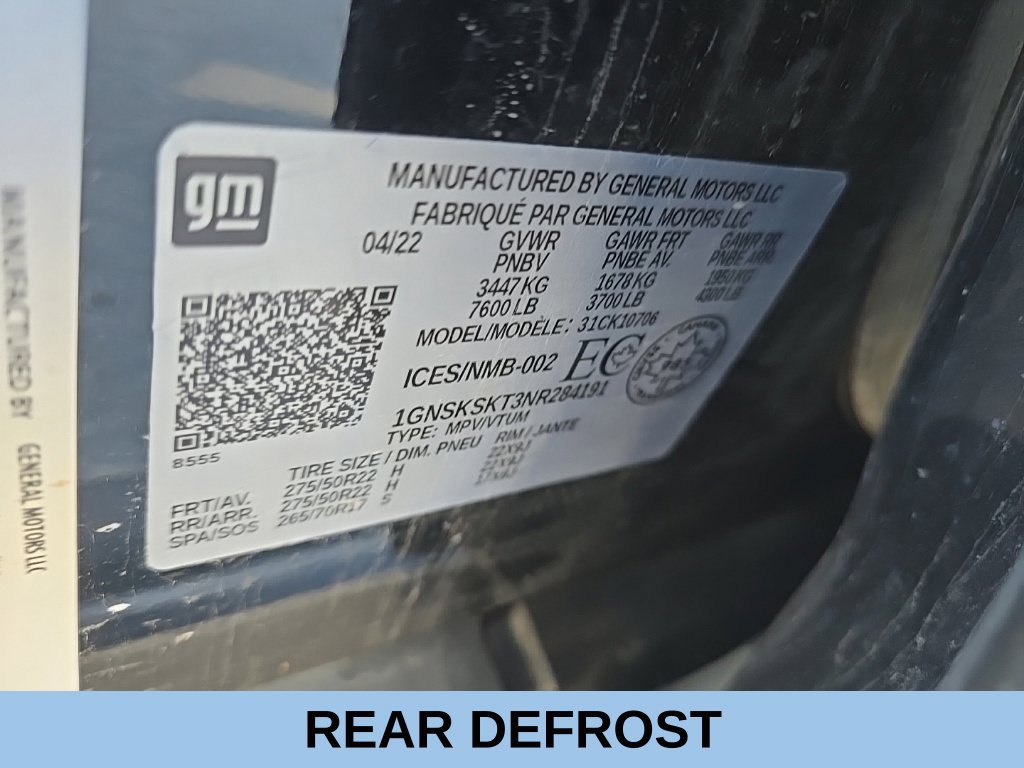 Used 2022 Chevrolet Tahoe Premier w/ Max Trailering Package AWD/4WD image 15