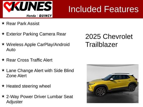 Used 2025 Chevrolet TrailBlazer ACTIV w/ Driver Confidence Package AWD/4WD image 3