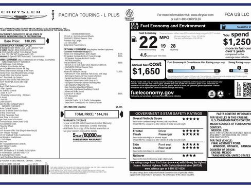 Used 2017 Chrysler Pacifica Touring-L Plus image 4