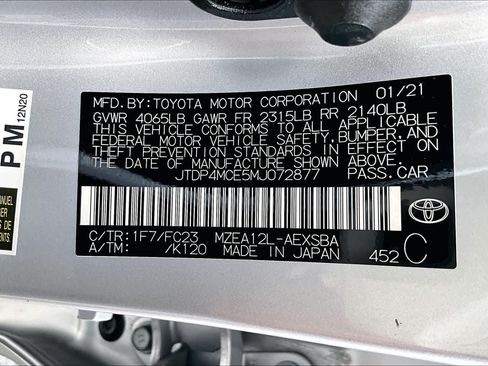 Used 2021 Toyota Corolla SE w/ SE Premium Package FWD image 33