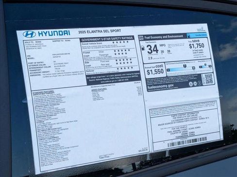 New 2025 Hyundai Elantra Sport image 24