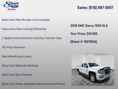 Used 2018 GMC Sierra 1500 SLE w/ Elevation Edition AWD/4WD image 28