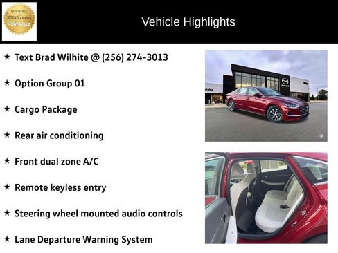 Used 2023 Hyundai Sonata Blue w/ Cargo Package image 6