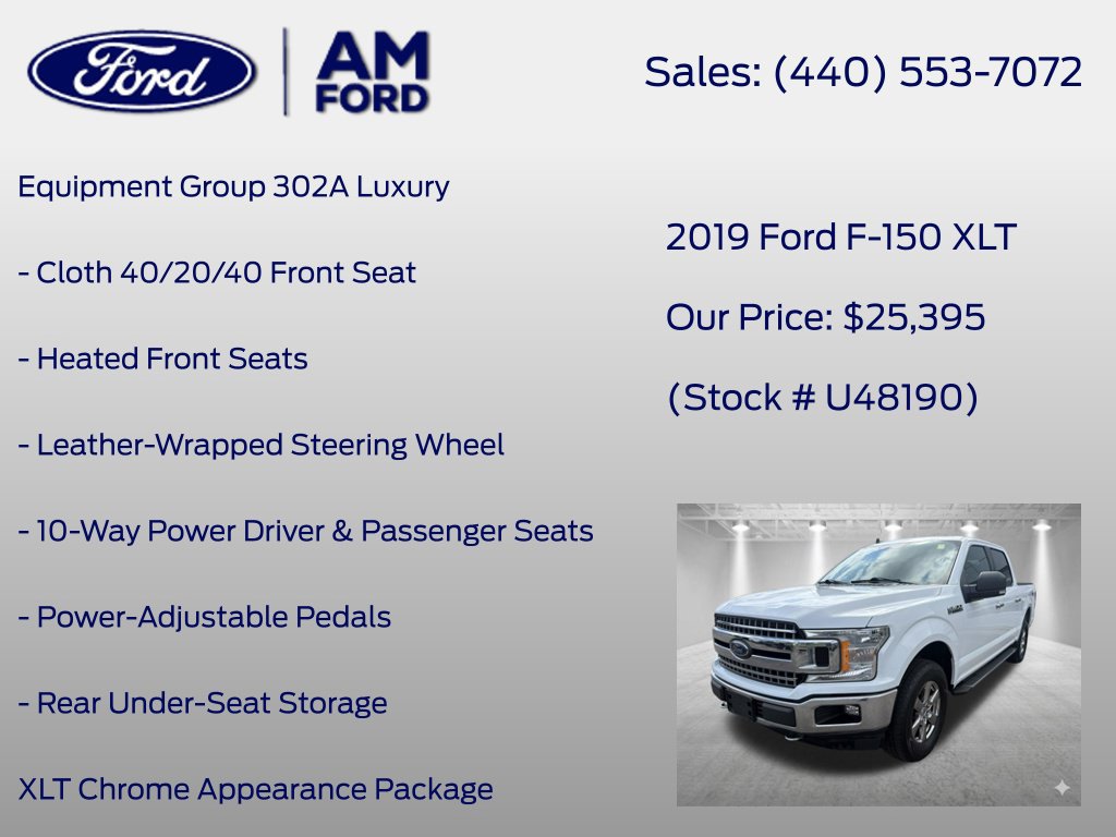 Used 2019 Ford F150 XLT w/ Equipment Group 302A Luxury AWD/4WD image 14