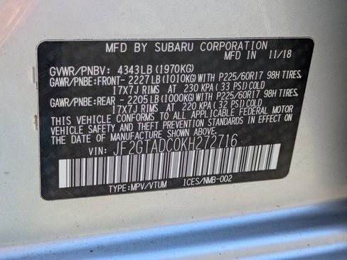 Used 2019 Subaru Crosstrek 2.0i Premium w/ Moonroof Package image 24