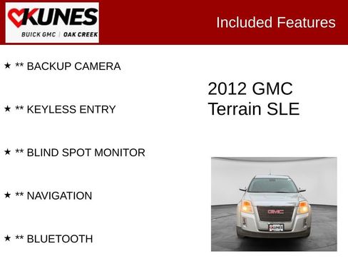 Used 2012 GMC Terrain SLE FWD image 2