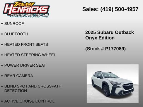 Used 2025 Subaru Outback Onyx Edition AWD/4WD image 12