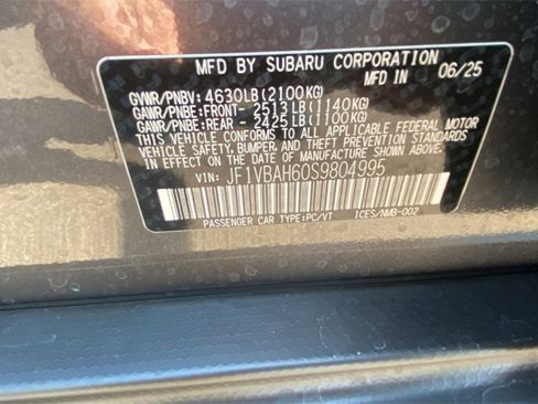 New 2025 Subaru WRX Premium image 32