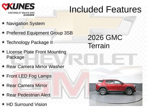 New 2026 GMC Terrain Elevation w/ Technology Package II AWD/4WD image 2