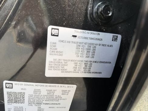 Used 2021 GMC Sierra 1500 SLE AWD/4WD image 32