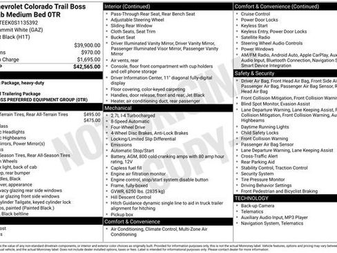 Used 2025 Chevrolet Colorado Trail Boss AWD/4WD image 20