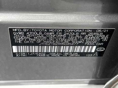 Certified 2021 Lexus IS 350 F Sport w/ Accessory Package 2 RWD image 34
