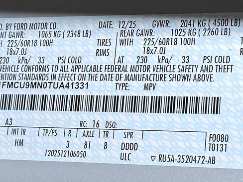 New 2026 Ford Escape ST-Line w/ Cold Weather Package AWD/4WD image 43