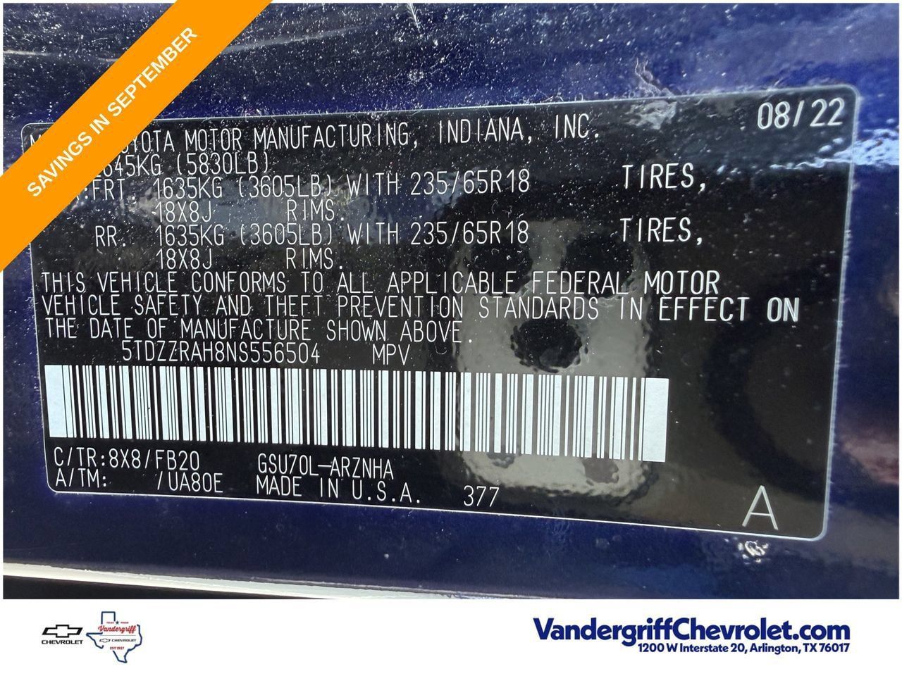 Used 2022 Toyota Highlander LE FWD image 27
